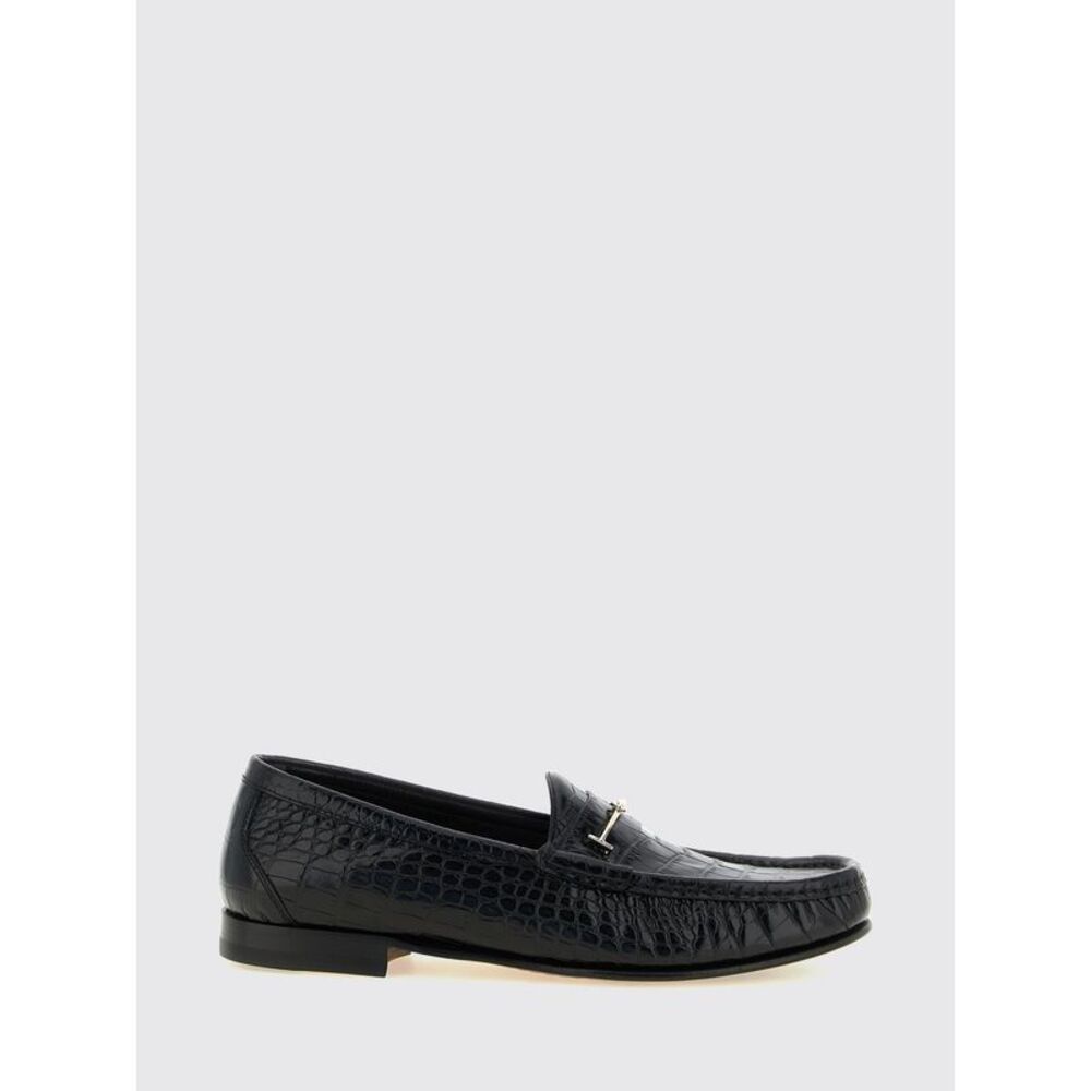 Tom Ford Men Croc-Effect Leather Penny Loafers Tom Ford With Metal Horsebit